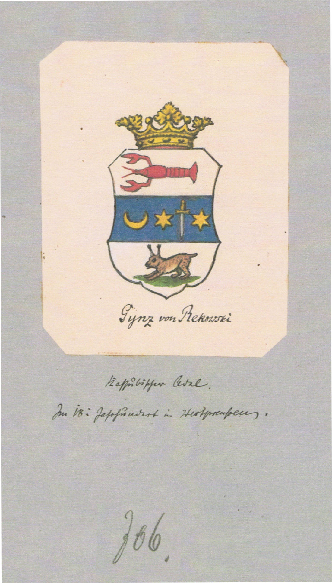 Wappen Gynz von Rekowski